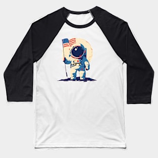 astronaut at moon Baseball T-Shirt